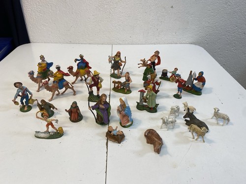 Vintage resin nativity - nativity, 27