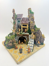 Presepe artigianale con casa e