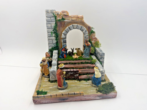 Presepe artigianale sughero - presepe,