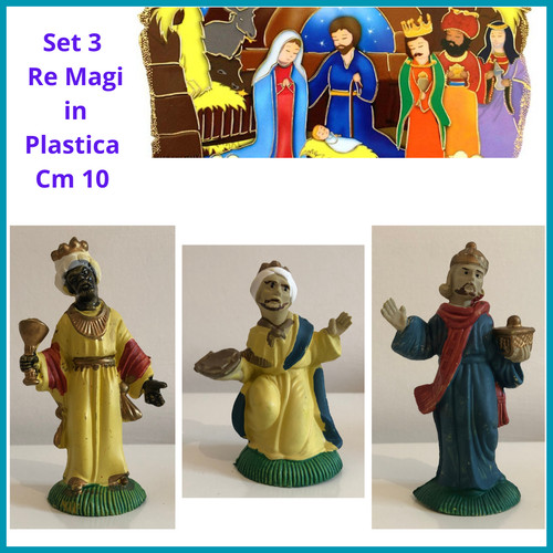 Magi presepe artigianale - re,